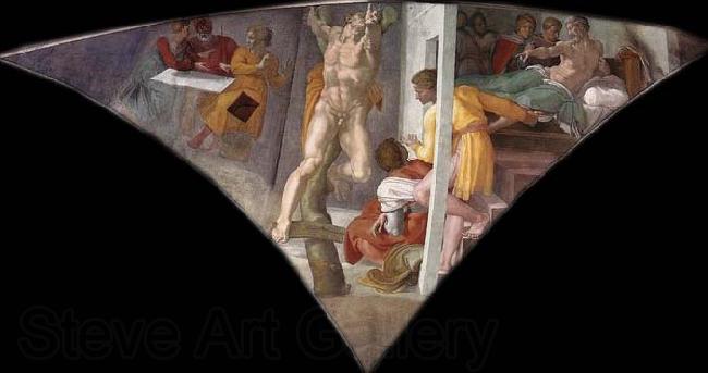 Michelangelo Buonarroti Punishment of Haman France oil painting art